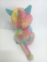 Spark Create Imagine Kitty Cat Plush Blue Pink Multi Color Tie Dye Stuffie Plush - £11.19 GBP