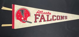 Vintage Atlanta Falcons Pennant w/ Tails Single Bar Helmet w/ Hard Plastic Cover - £11.74 GBP