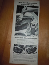 Brush With Kitchen Bouquet Print Magazine Ad 1964 - £3.98 GBP