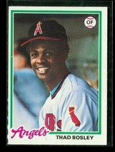 Vintage 1978 TOPPS Baseball Trading Card #619 THAD BOSLEY Los Angeles Angels - £6.28 GBP