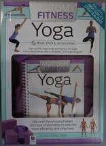 ANATOMY OF FITNESS YOGA BOOK DVD AND ACCESSORIES EXERCISE KIT HEALTH AND... - $39.99