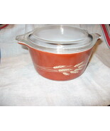 Pyrex Autumn Harvest Casserole 473-B w/ Lid 470-C - 1 Liter-USA- 1979 - €22,32 EUR