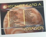 Star Trek Voyager Season 1 Trading Card #97 Checklist A - £1.57 GBP