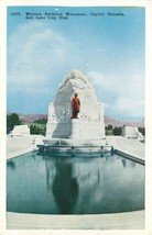 DB UT Postcard D674 Mormon Battalion Monument Capitol Grounds Salt Lake City - £5.20 GBP