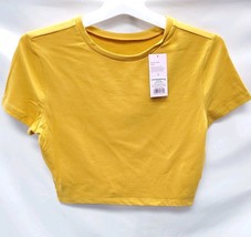 Women's Large Wild Fable Cropped Top, Dark Gold image 2