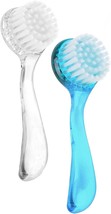 2 Pcs Face Brushes for Cleansing Set Small Manual Exfoliating Brushes for Cleani - £15.52 GBP