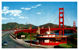 Round House Restaurant Toll Plaza Golden Gate Bridge San Francisco CA Postcard - £3.92 GBP