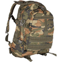 New Large Transport Molle Tactical Hunting Camping Hiking Backpack Woodland Camo - £54.17 GBP