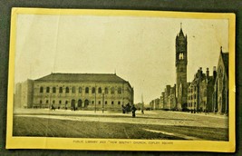 Antique Singer Sewing Co. Trade Card  &#39;Boston - Public Library 1852&#39; (B-1) - $14.99