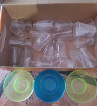 Bar Drink Shot Glasses Mixed Drinks Plastic Double - $281.56 MXN