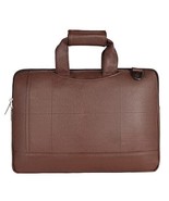 14 Inch Vegan Leather Laptop Briefcase Large Satchel Shoulder Bag Office... - €35,89 EUR