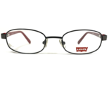 Levi&#39;s Kids Eyeglasses Frames LS1504 A002 Black Red Rectangular 46-18-130 - £31.06 GBP