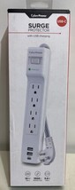 CyberPower 5 ft. 2 USB-A, 1 USB-C 1500J 4-Outlet Surge Protector - $8.47