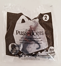 McDonalds 2011 Puss In Boots Kitty Soft Paws w/ Sword #2 Dreamworks Childs Toy - £5.49 GBP