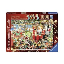 Ravensburger Limited Edition 2015 Santa&#39;s Final Preparations 1000 Piece Jigsaw P - £60.68 GBP