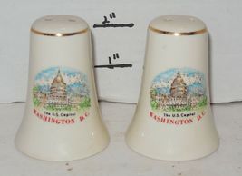 2" Souvenir Salt and Pepper Shakers Washington DC "The US Capital" - $14.80