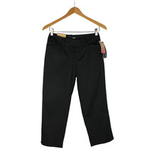 NWT Mossimo Women&#39;s Mid Waist &amp; Curvy Hip Fit 4 Crop Pants Black Size 2 - £22.02 GBP