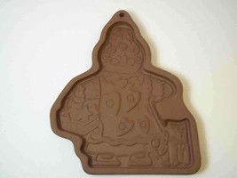Longaberger cookie art brown mold Gingerbread girl 2000 chocolate paper - £7.20 GBP