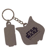 Star Wars Ahsoka Tano Head and Star Wars Logo Enamel Metal Key Chain NEW... - £7.80 GBP