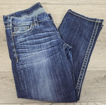 Silver Jeans Womens W29 Santorini Capri Dark Wash Distressed Denim Jeans... - $19.34