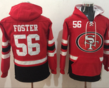 Reuben Foster #56 Scarlet Uniform Pocket Lace-Up Pullover Jersey Hoodie - $75.99