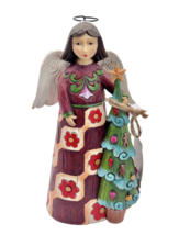 Jim Shore 2018 Christmas Folklore Angel With Christmas Tree 6001448 Enes... - £13.79 GBP