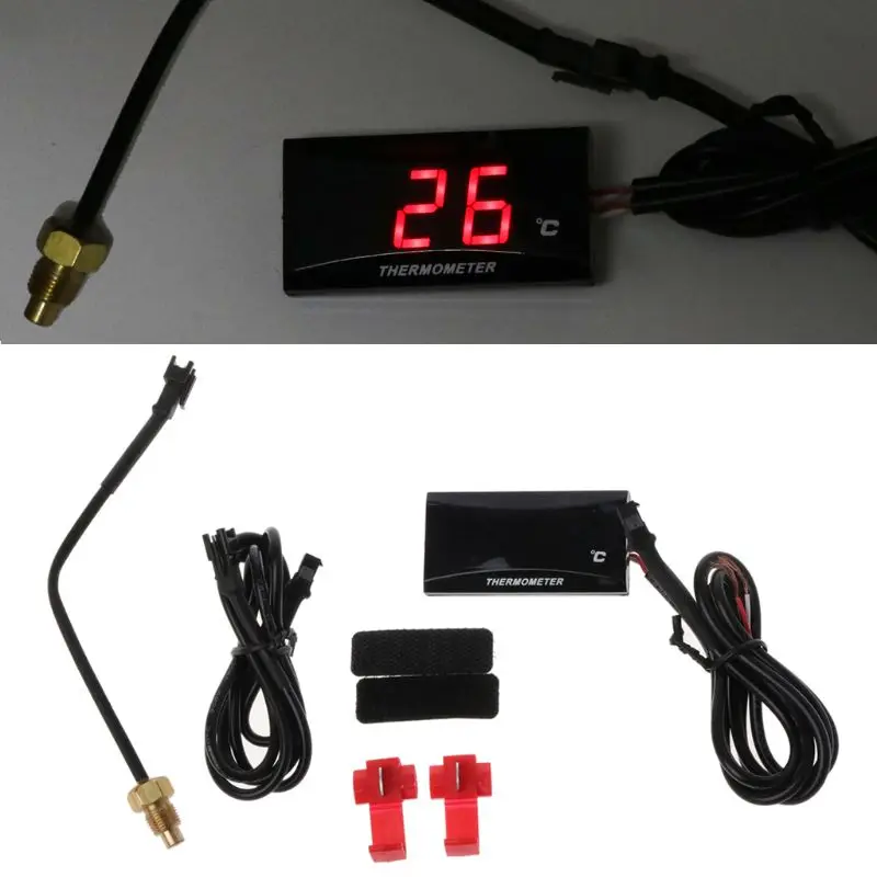 2024 New Universal Motorcycle LCD Digital Thermometer Instrument Water Temp - £13.75 GBP+