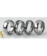 Tungsten Band/ Ring, Lot of 4 Sizes 8 to 8 1/2 - $1,290.64 MXN
