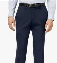 Reaction Kenneth Cole Mens Navy Stretch, Slim Fit Stretch Pants 36W x 32L - £23.21 GBP