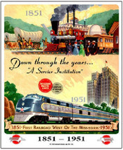 MISSOURI PACIFIC RAILROAD 100TH ANNIVERSARY SIGN - £30.43 GBP