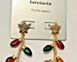 Sugarfix by Baublebar String of Christmas Lights LET&#39;S GET LIT Earrings NEW - $10.89