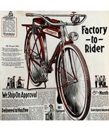 Mead Cycle Ranger Motor Bike 1924 Advertisement Lithograph Bicycles #2 D... - $69.99