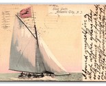 Sloop Yacht Atlantic City New Jersey NJ UDB Postcard Z1 - £3.09 GBP