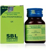 Pack of 2 - SBL Kali Phos 6x Tablets 25g Homeopathic Free Shipping - £24.51 GBP