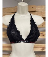 F*** O** Black Lace Bralette Woman&#39;s Size Medium KG JD - £7.80 GBP