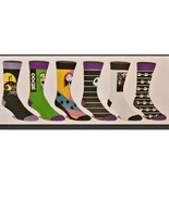 The Nightmare Before Christmas NEW 6 Pair CREW SOCKS SIZE 8-12 Bioworld  - $18.46