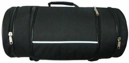 Motorcycle Sissy Bar Bag Textile Roll Bag 2 Side Pockets Biker Accessories - £63.89 GBP