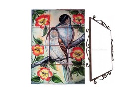 Mexican Talavera Mural HQ - Pajaros3 - - $2,791.46 MXN