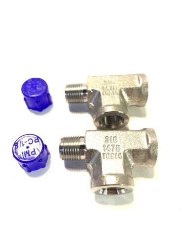2-Parker 316 Stainless Steel Street Tee Fitting 1/8 NPT Male x Female x ... - $53.50