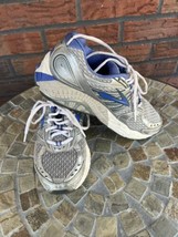 Brooks Ariel Mogo Running Shoes Sz 7.5 Silver Blu Adaptable Omega Groove... - £27.12 GBP