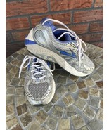 Brooks Ariel Mogo Running Shoes Sz 7.5 Silver Blu Adaptable Omega Groove... - £27.15 GBP