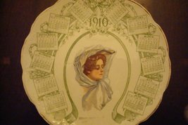 N.C.Co. / E.L.O. Calendar Plate 1910 Compatible with Gibson Girl (Compat... - $50.95