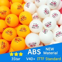  DOUBLE FISH V40+ 3  30Pcs Ping Pong Ball Seamed ABS New Material Table Tennis B - £88.55 GBP