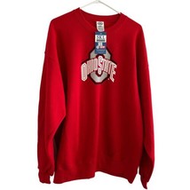 VTG Ohio State Buckeyes Sweatshirt Men XL Red Crew Neck Sweater SKL SPORTS 90s - £50.68 GBP