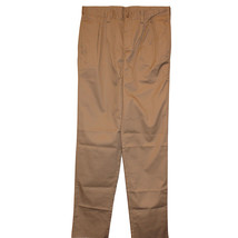 Lands End Uniform Boys Size 20, 36" Inseam, Unhemmed Pleated Chino Pant, Khaki - $17.99