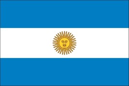 3x5 Foot (90x150 cm) Argentina Polyester Indoor/Outdoor Flag with Two Grommets - £7.85 GBP