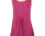 OLD NAVY Bright Pink Solid Tank Dress Sleeveless Drawstring Tie in Front... - $25.02