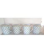 Vista Alegre Del Bosco 4 Porcelain Mugs Portugal Berries Design Very Rare - $192.35 CAD
