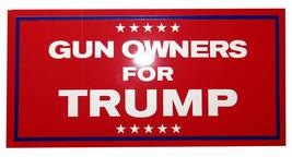 Wholesale Lot of 6 Gun Owners for Trump Red Decal Bumper Sticker - $8.88
