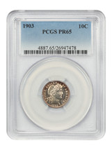 1903 10C PCGS PR65 - £814.14 GBP
